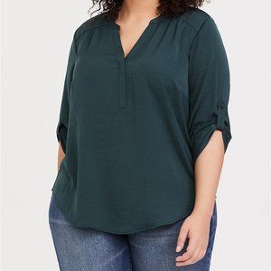 Torrid Harper 3/4 length blouse